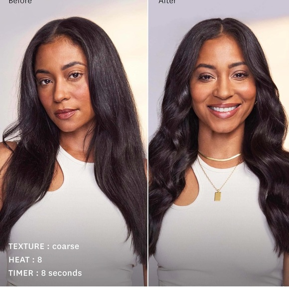 Automated Curling Iron with White and Rose Gold Finish - Picture 8 of 10